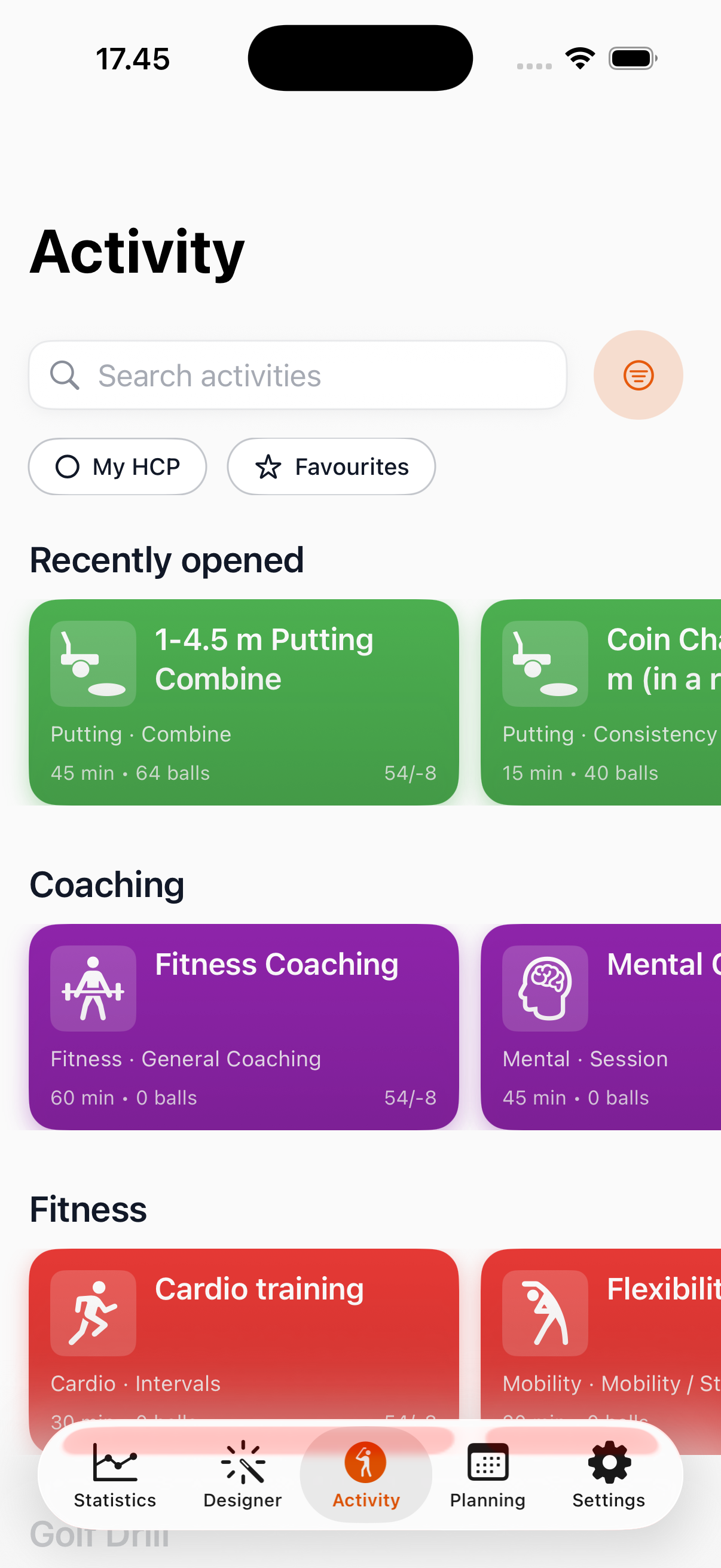 Activity library